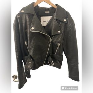 100% leather moto jacket